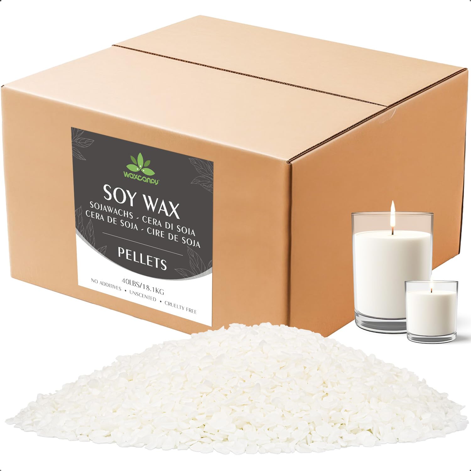 Soy Wax, Waxcanpy Natural Candle Wax, Organic Soy Wax for