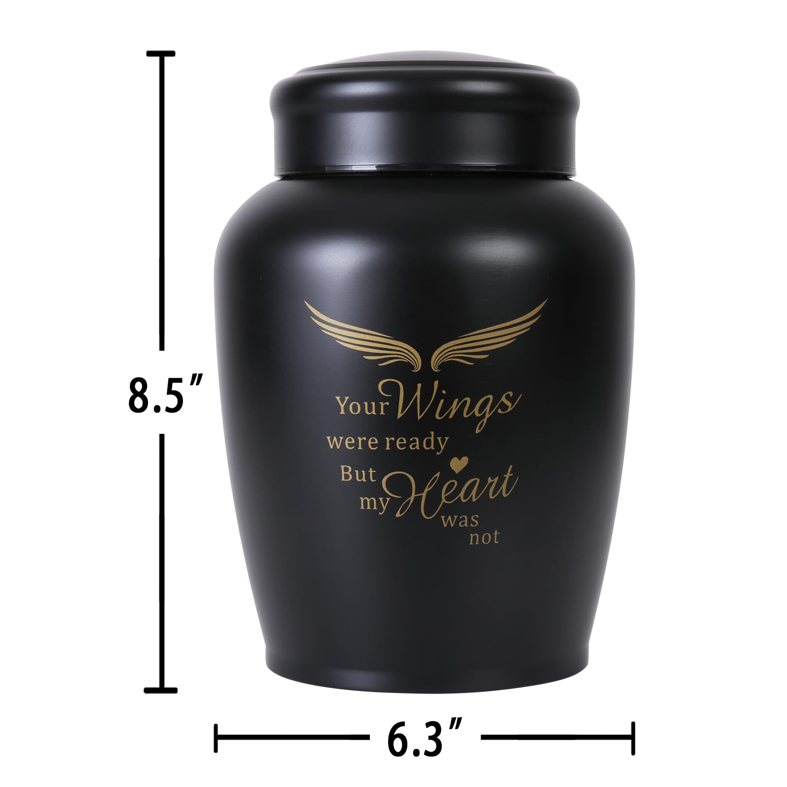 LINES ARTE Cremation Urns for Human Ashes - Adult & Child, Large Burial Urns for Ashes - Holds Up to 160 LBS - Image 2