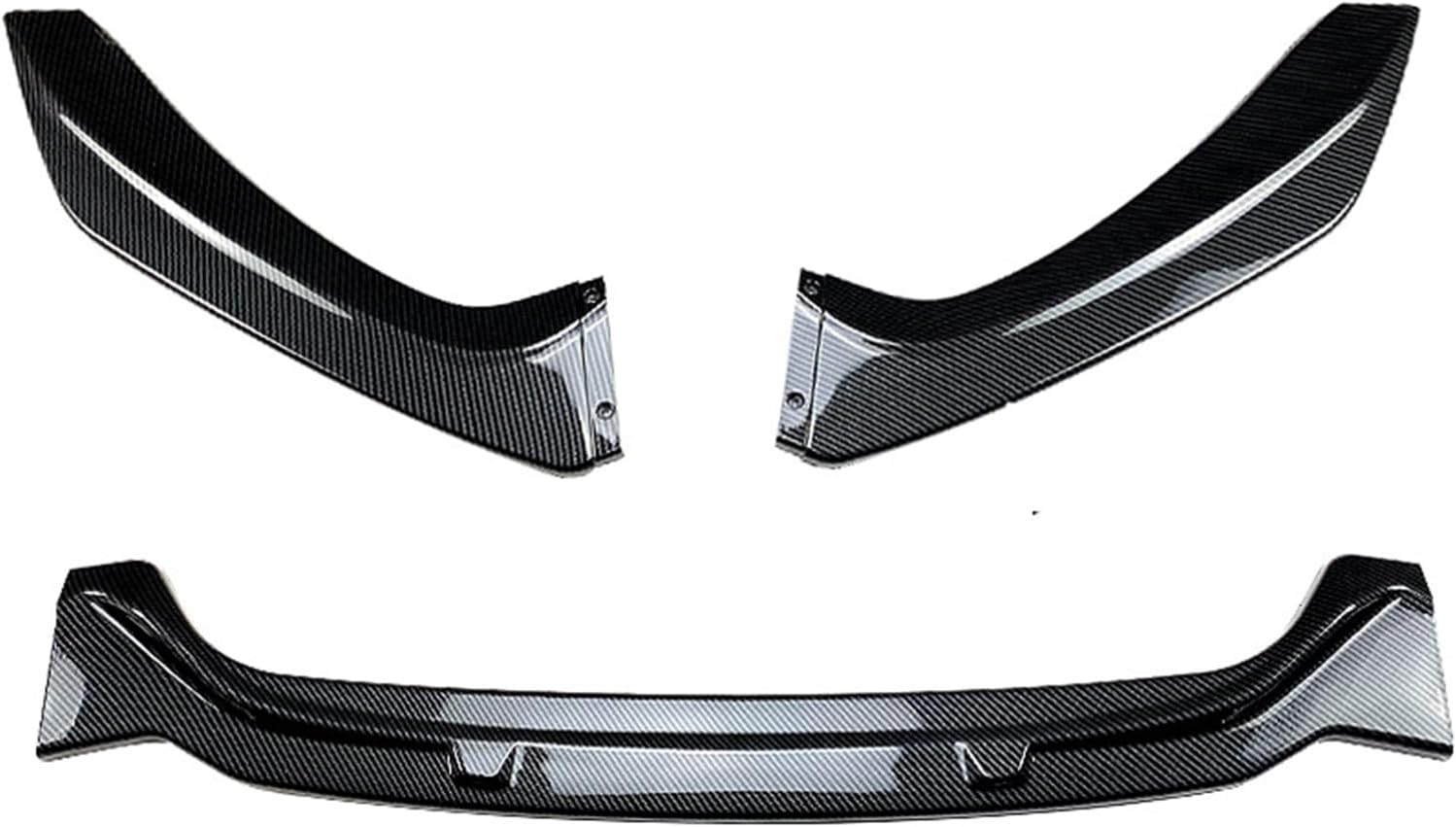 Carbon Fiber Front Bumper Spoiler Splitter Lip Fit for BMW 1 Series F20 F21 with M Sport 2015-2019 Air Dam Splitter Cover Trim