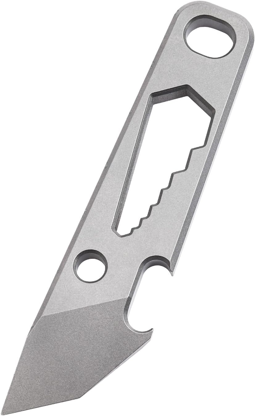 WARHERO Titanium EDC Pry Bar Multitool, Small Keychain Prybar Tool with Bottle & Box Opener, 4 in 1 Portable Pocket Mini Crowbar Tool