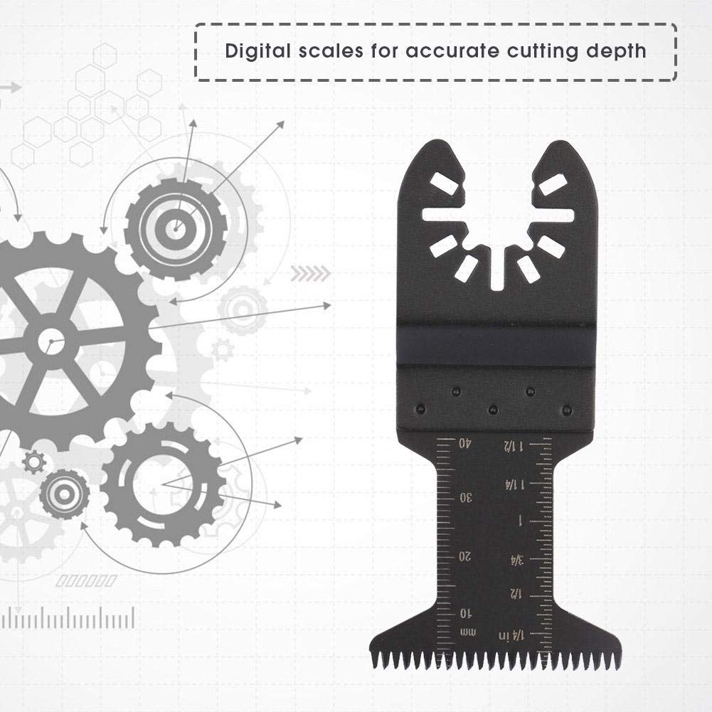 50pcs lame per seghe oscillanti multi utensile taglio denti lunghi lunghe lame
