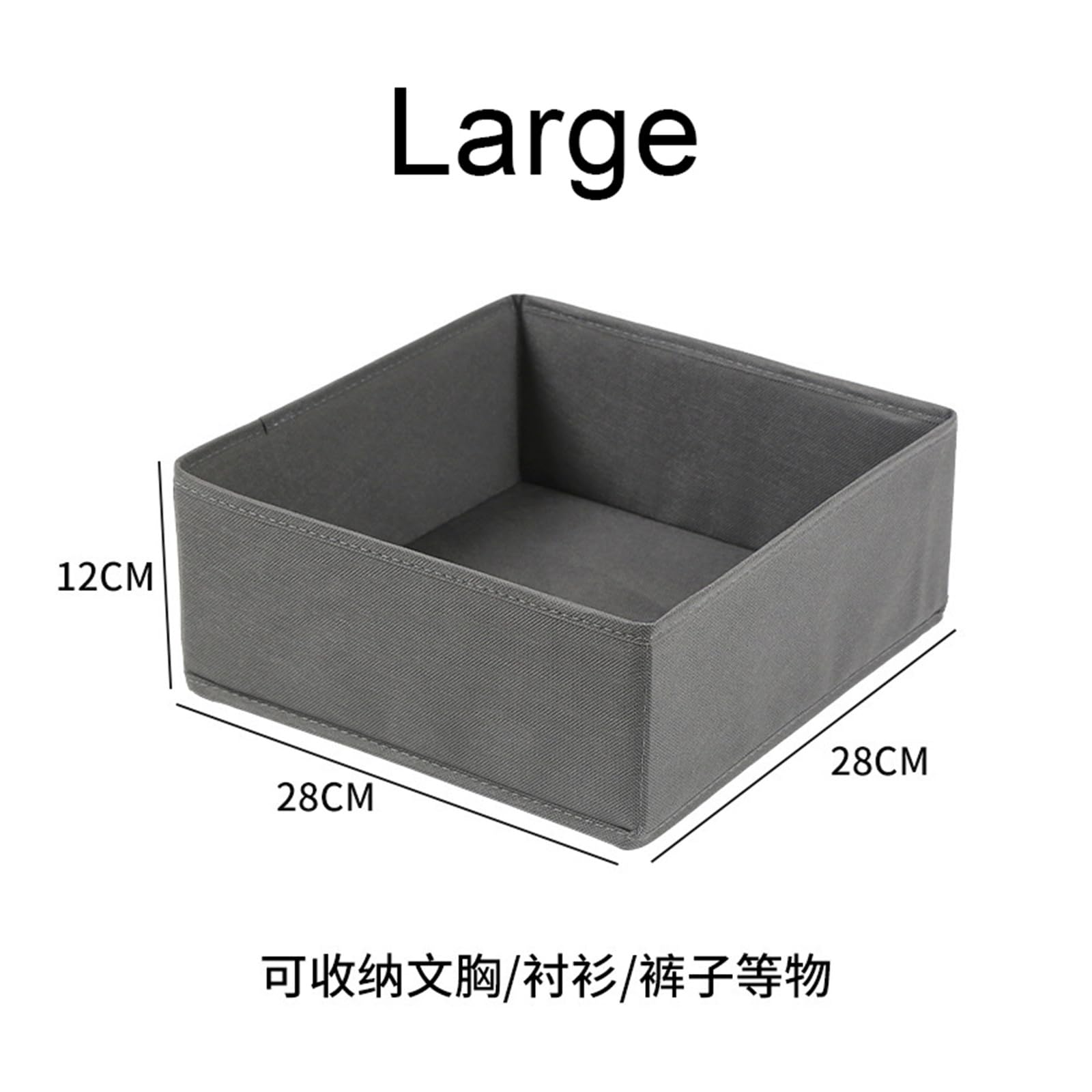 Schubladen-Organizer, Kleidung, Unterwäsche, Kleiderschrank-Organizer, Trennwände, Stoff, faltbar, Kommode, Schrank, Aufbewahrungskörbe for Socken/BHs/Krawatten