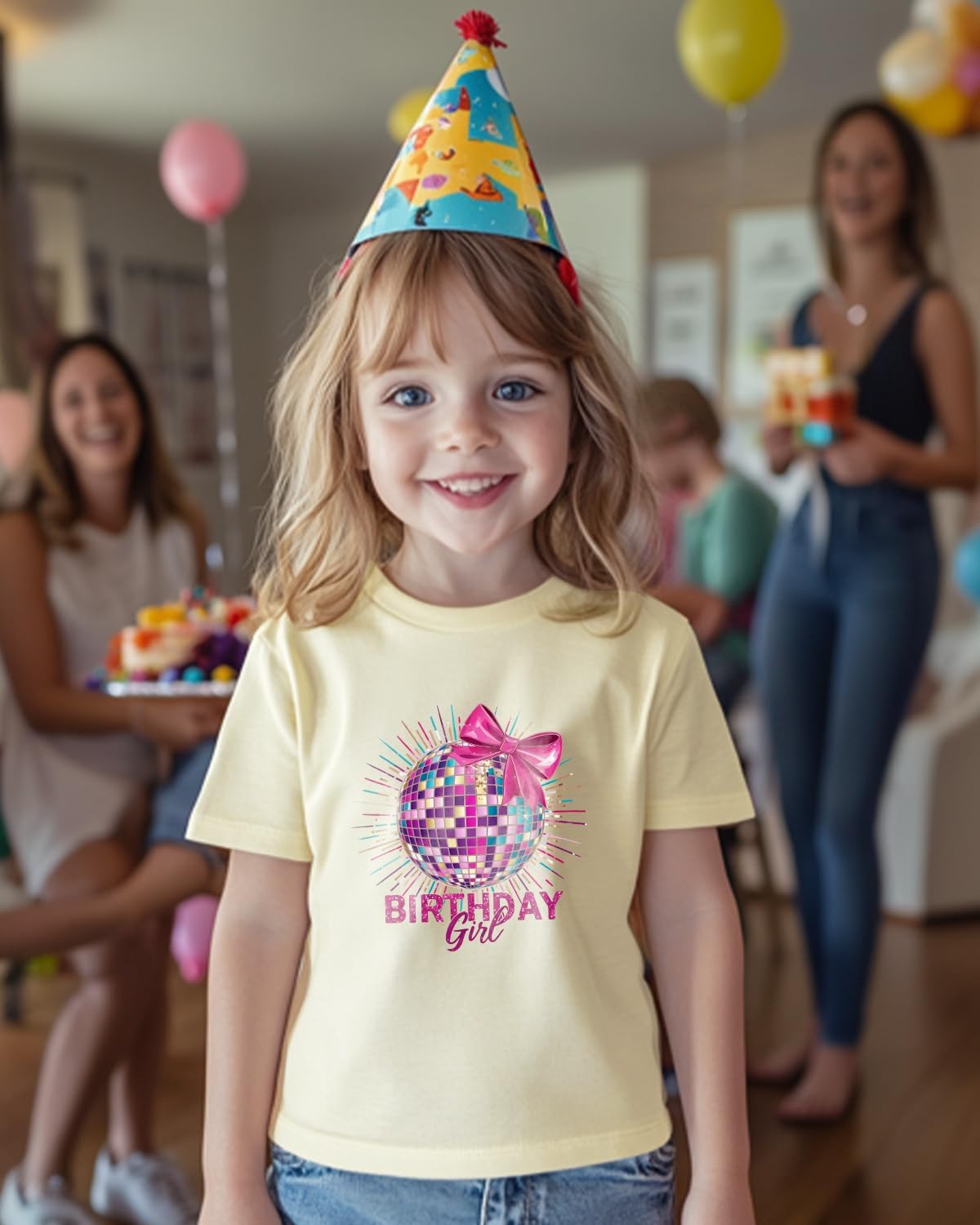 Birthday Girl Shirt Girls Birthday Gift for 2nd 3rd 4th 5th 6th 7th 8th Toddler Clothes Short Sleeve Cotton T-Shirt - Image 2