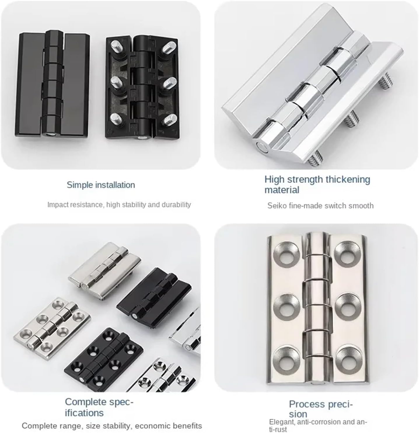 CL226-5 Zinc Alloy Butt Industrial Heavy Cabinet Door Hinges Aluminium Box Backflap Shed 1Pcs(A)