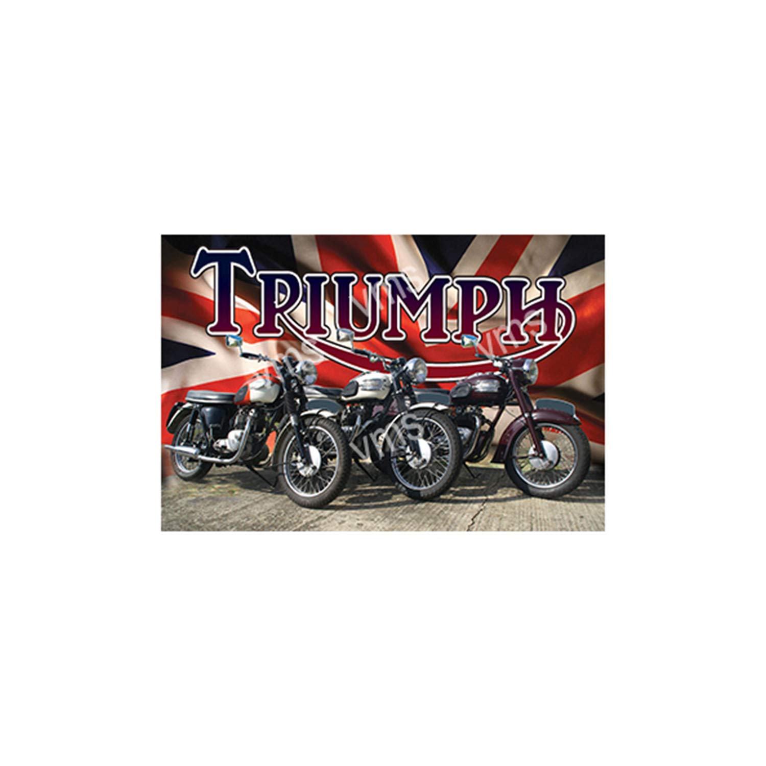 Vintage Metal Sign TRIUMPH 3CLASSICS CLASSIC LOGO 18X12 Home Decor Inside Outside Bar Kitchen Pub Decorative Plaques