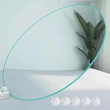 Glass Table Protector,Smooth And Bright Surface,Round Tempered Glass,Abrasion And Pressure Resistance,Round Glass Table Top,For Replacement Table Top,gardenround Tempered Glass Table  Color Clear ,