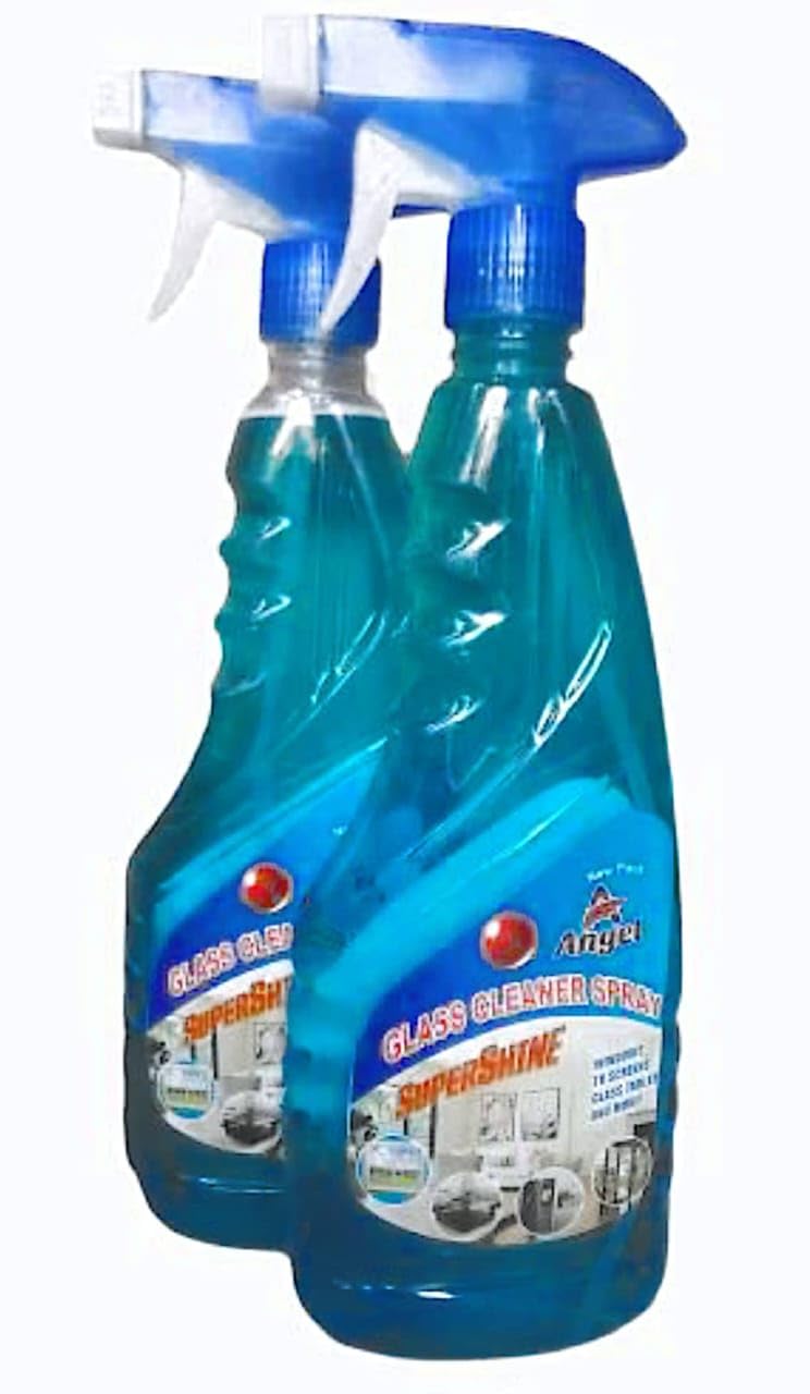GenericANGEL Glass Surface Cleaner Liquid Spray for Kitchen Car Home Multi Surface Cleaner Spray Bottle (500 ml, Pack of 2)