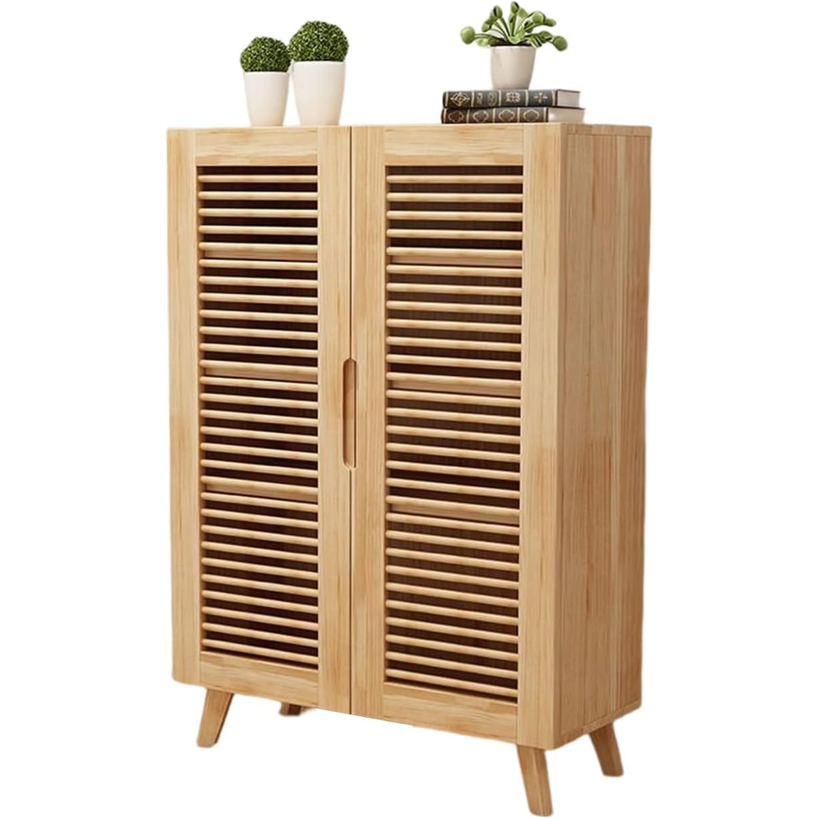 Aioneer Solid Wood Shoe Cabinet With Shoe Rack Entrance Hallway Storage Cabinet For Home Shoe Cabinet