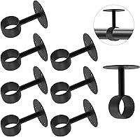 Vista 13 de Antrader Paquete de 4 soportes de acero inoxidable de 1.26 pulgadas de diámetro para armario, barra de soporte, soporte de tubería, soporte