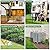 10 Panels Garden Fencing Animal Barrier, 33 in(H) X 24 ft(L) Dog Fence Outdoor for Yard Rustproof No Dig Decorative Tall Garden Fence Metal Wire Panel Border Patio Rabbit Ground Stakes Fencing