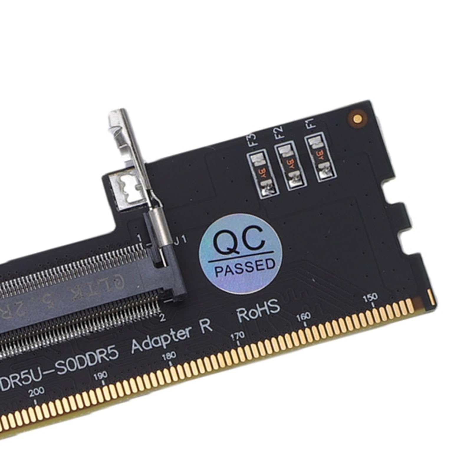 SEAFRONT Carte Adaptateur DDR5 UDIMM vers SODIMM Convertisseur de Mémoire Ordinateur Portable vers Bureau avec Matériau PCB pour Réparation Maintenance
