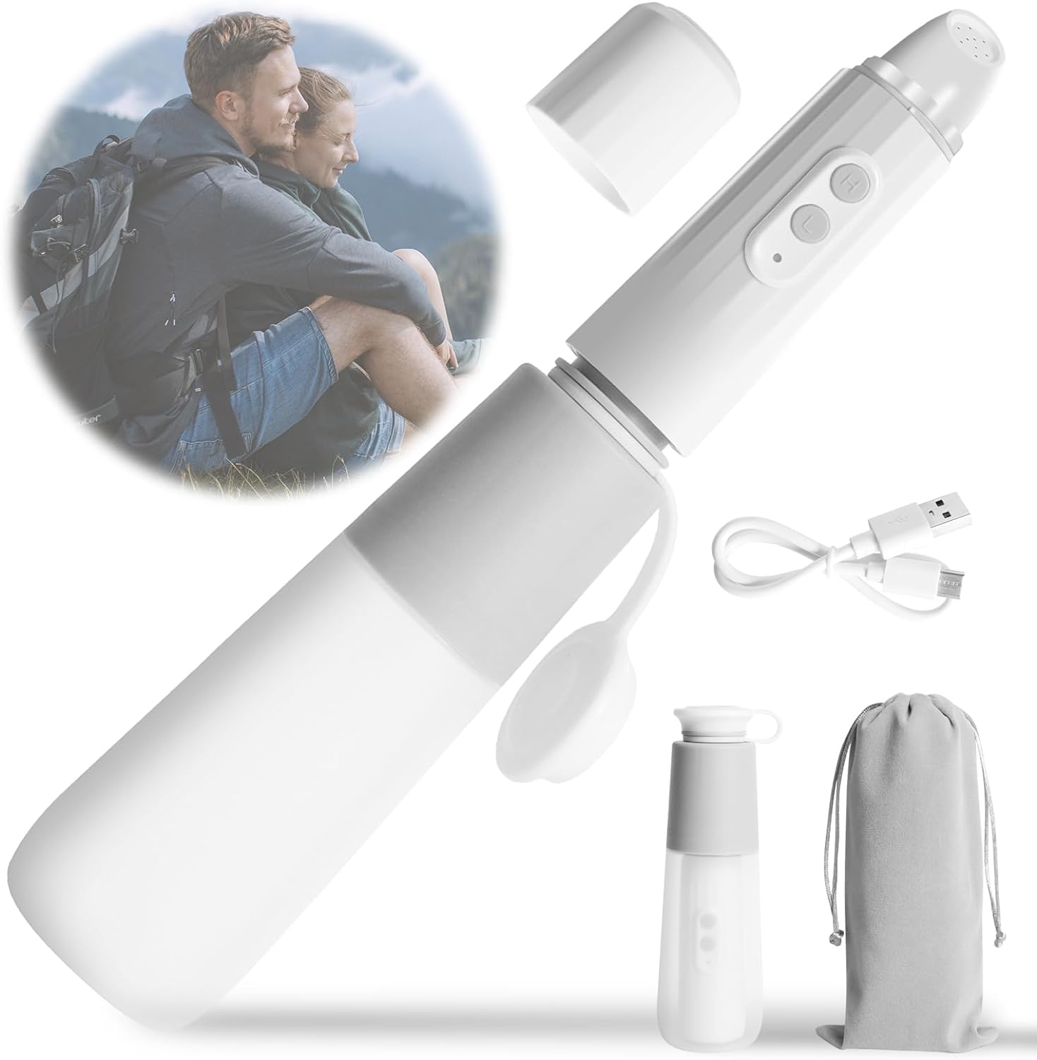 SEAHELTON Portable Travel Bidet, Electric Rechargeable Mini Handheld Personal Bidet Sprayer for Women Men Hygiene Cleaning/ Postpartum & Baby Care (Electric Portable Travel Bidet)