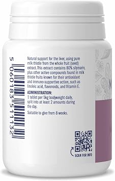 Dorwest Herbs Milk Thistle Tablets for Dogs and Cats 200 Tablets