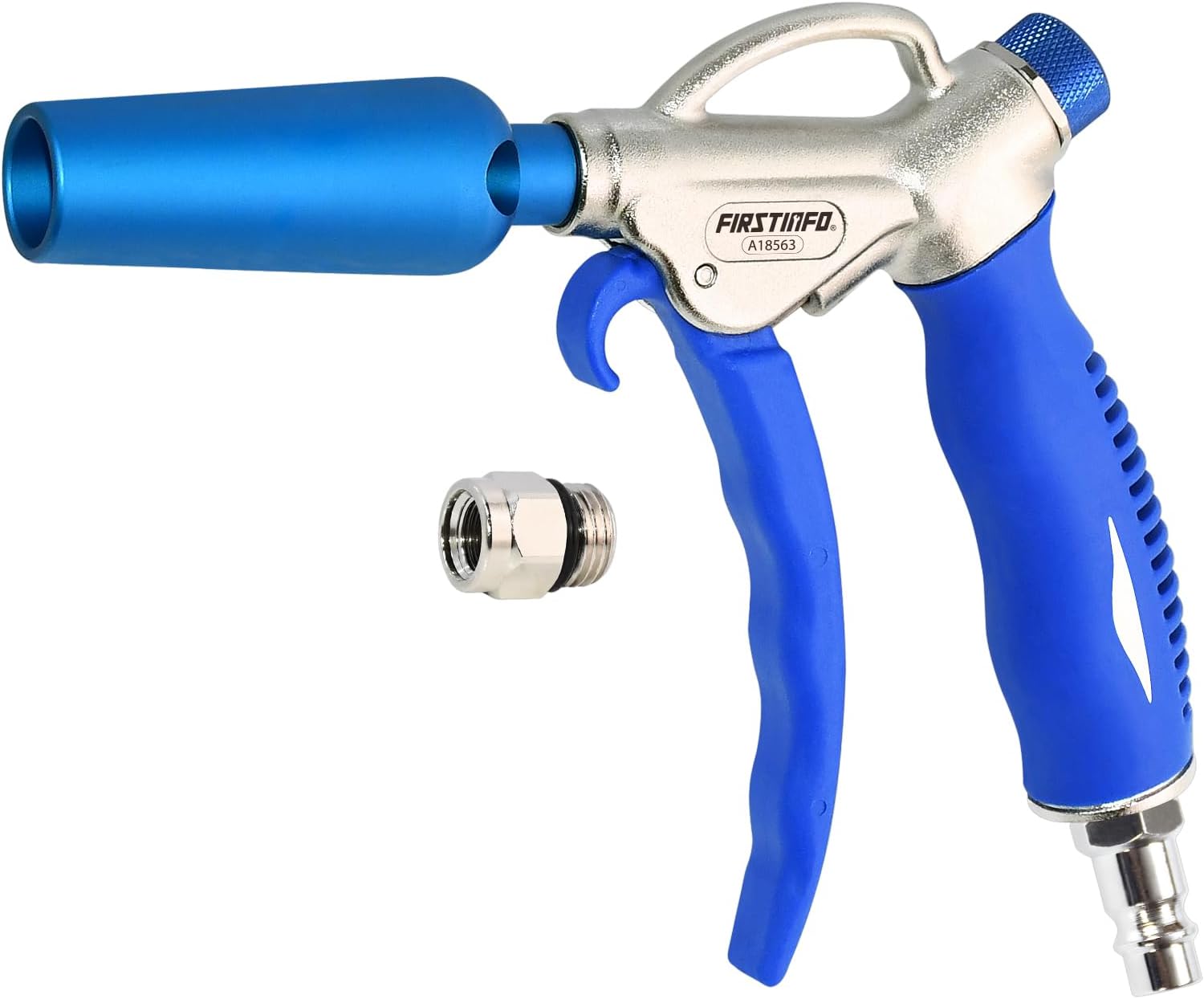 – FIRSTINFO A18563EU Windstorm EX Air Blow Gun – High-Volume, Adjustable Flow, High Flow Nozzle, High-Performance TPR Handle