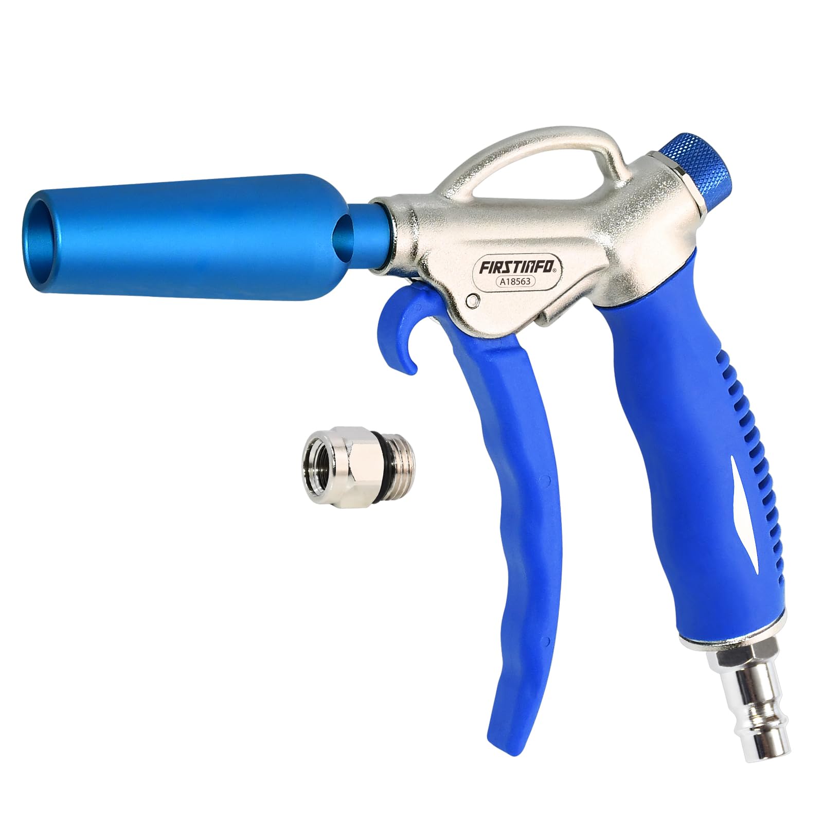 FIRSTINFO A18563EU Windstorm High Volume Air Blow Gun with Adjustable Air Flow and High Flow Nozzle