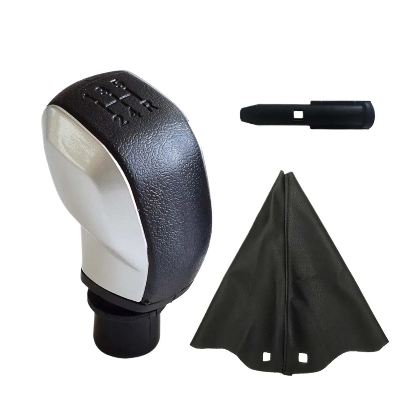 QMTVFSRH Car Gear Shift Knob for Saxo for Xsara for Xantia for C2 for Pluriel for C3 for Picasso C4 B7 DS4 Gear Shift Knob Lever PU Leather ABS with Gaiter Boot(Option 2)