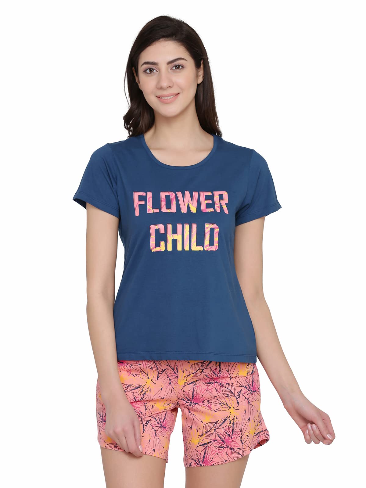 clovia Women's Cotton Cartoon Pajama Set Pack of 1-picture-34