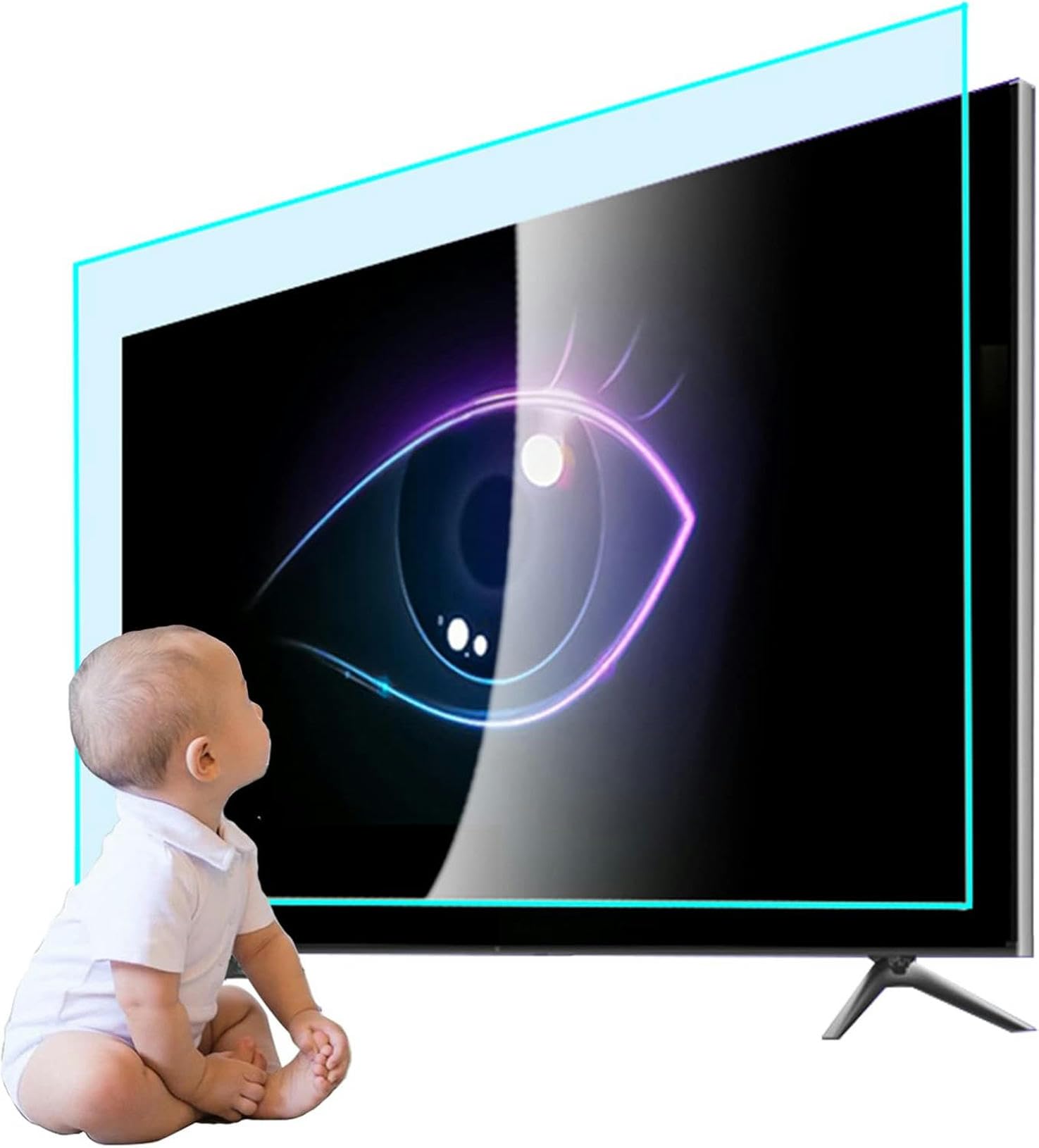 protector de pantalla para televisor, Película protectora, tasa antirreflejo mate de hasta 90%, antimiopía(32 in 704 X 395mm)