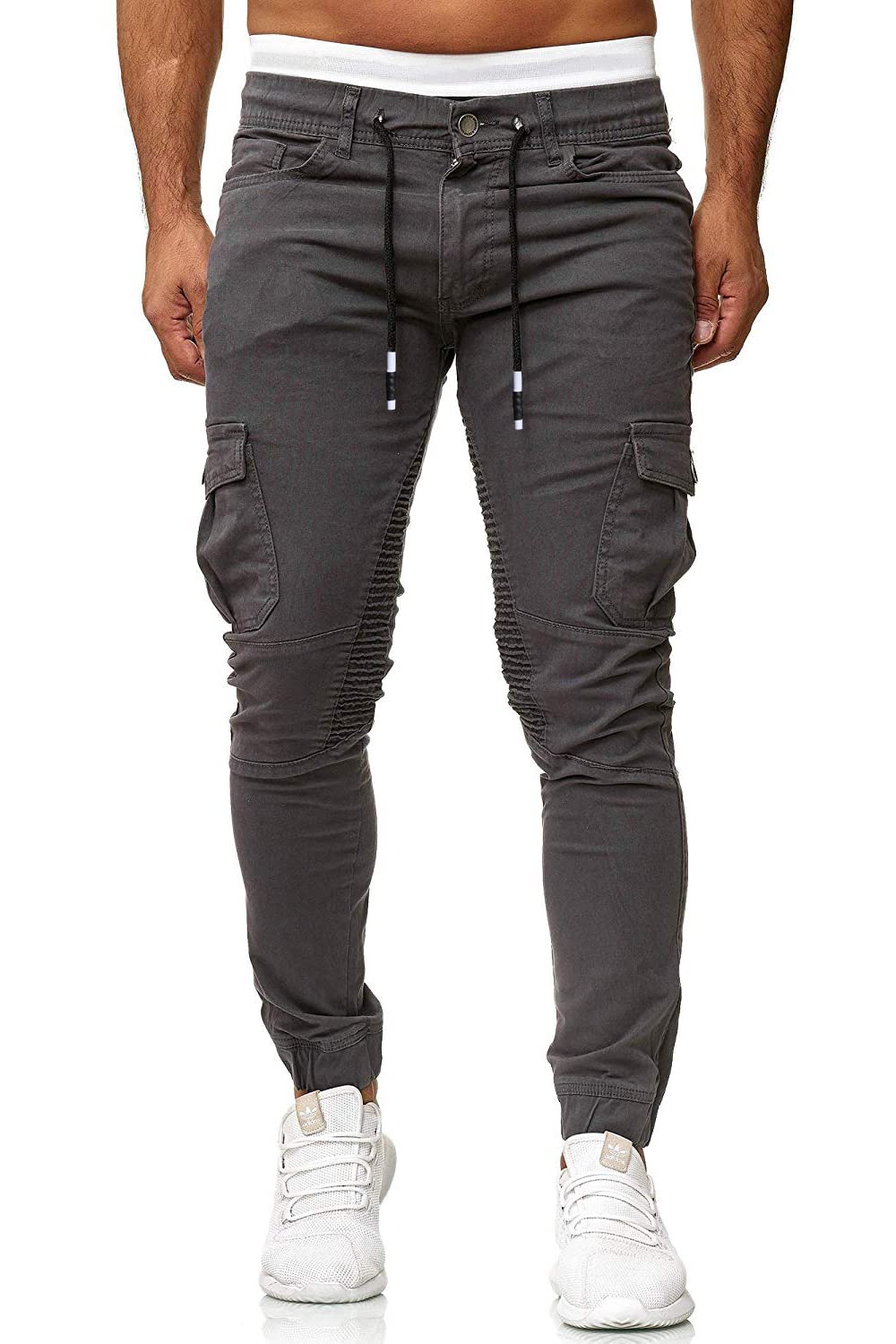 Cassiecy Herren Hose Jogger Chino Cargo Jeans Hosen Stretch Sporthose Herren Hose mit Taschen Slim Fit Freizeithose