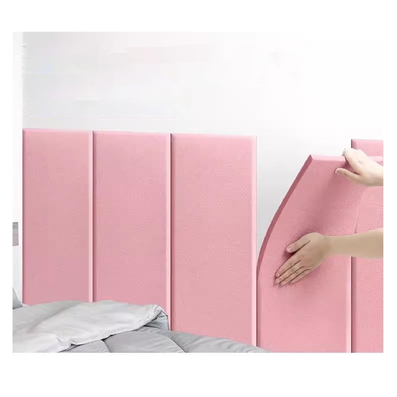 3D Ladrillo Pegatina Pared Autoadhesivo Panel Adhesivo De Pared Anticolisión 3D Autoadhesivo, Cojín Protector De Pared Junto A La Cama, Paneles De Pared Suaves De 13mm De Espesor For Sala De Estar, Do