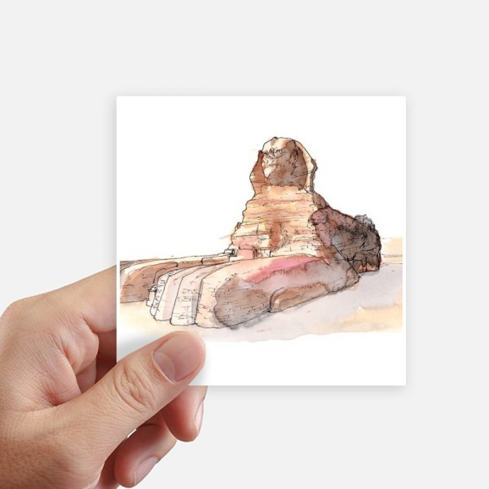 Sticker Sphinx de Gizeh Égypte décoration murale et valise pour les passionnés de voyage