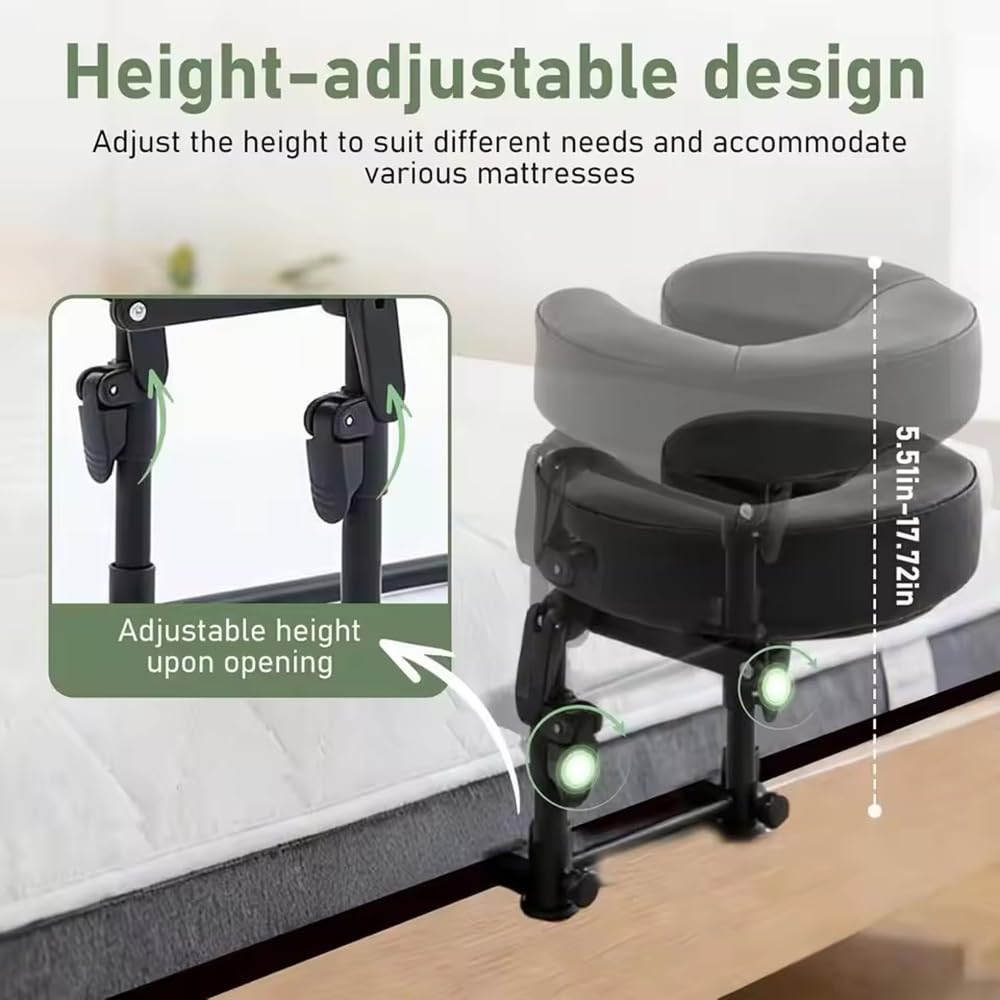 Juego de Cojines para Cabeza,Reposacabezas de para Mesa de Masaje Portátil,reposacabezas ajustable,bolsa de transporte,Reposabrazos desmontabl,para Apto para colchones de 14 a 45 cm