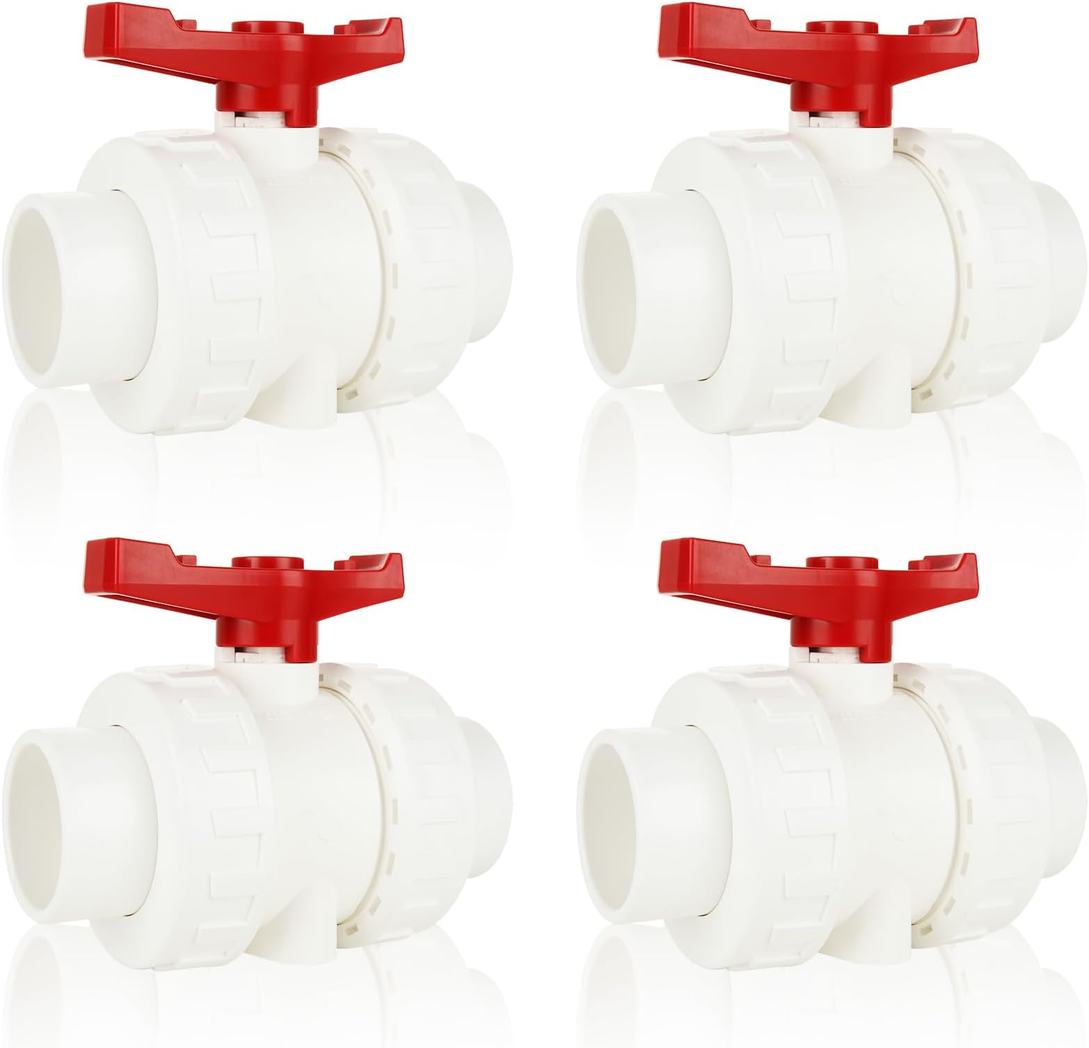 Amazon.com: Oungy 2PCS PVC Union Ball Valve with Full Port 2 inch ...
