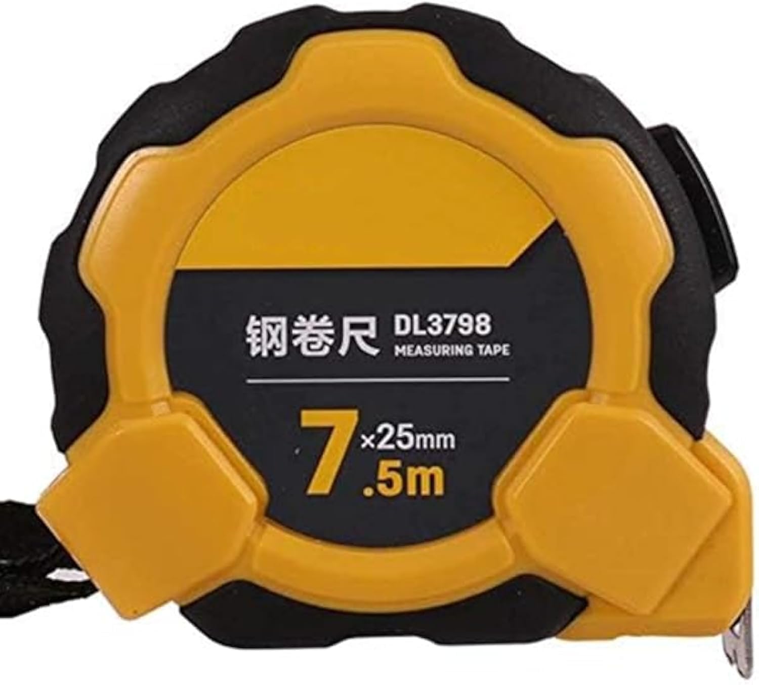 Deli ECVV DL3798 Rubber Plastic Steel Tape Measure Tape Measure Precision Durable Measuring Ruler Tape Precise Retractable Flexible 7.5mx25mm