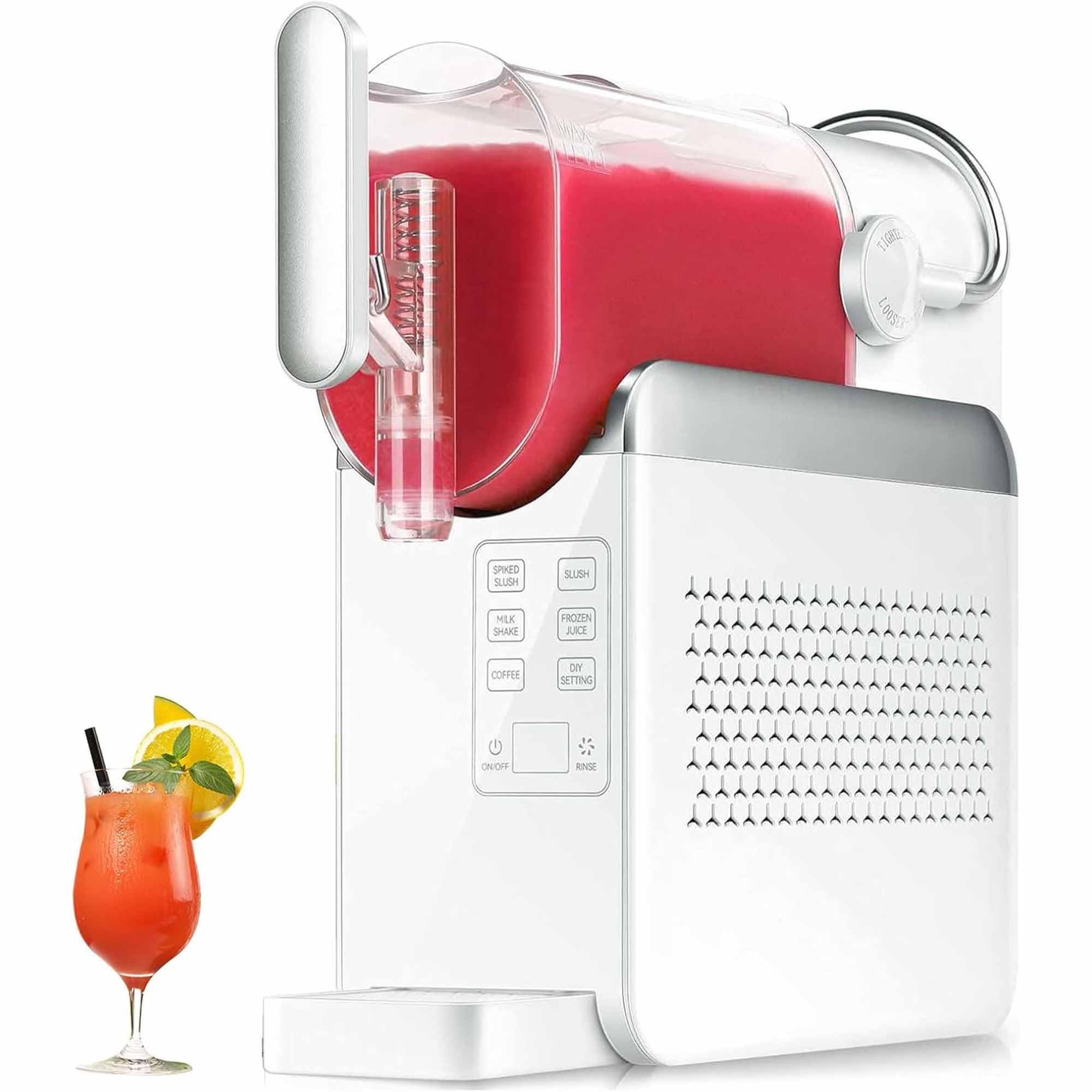 Máquina De Granizado De 2l, Máquina De Granizado Eléctrica De 240w Con Modos Multifuncionales, Control Táctil Inteligente, Limpieza Con Un Clic, Fabricante Profesional De Bebidas Con Hielo white