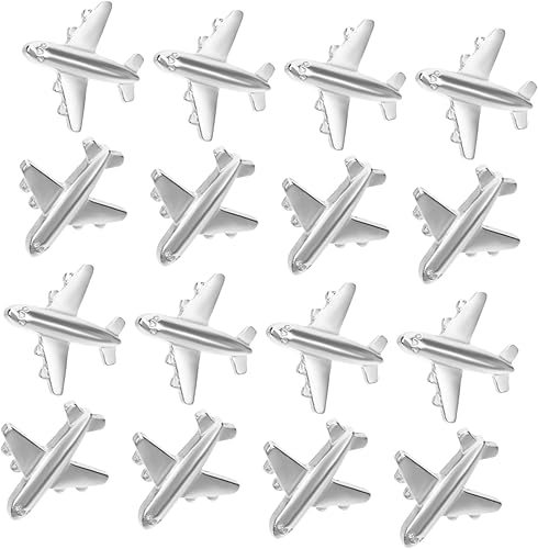 12 chinchetas decorativas de metal para avión, tablón de anuncios y exhibición de fotos para postales de notas y accesorios de dibujo