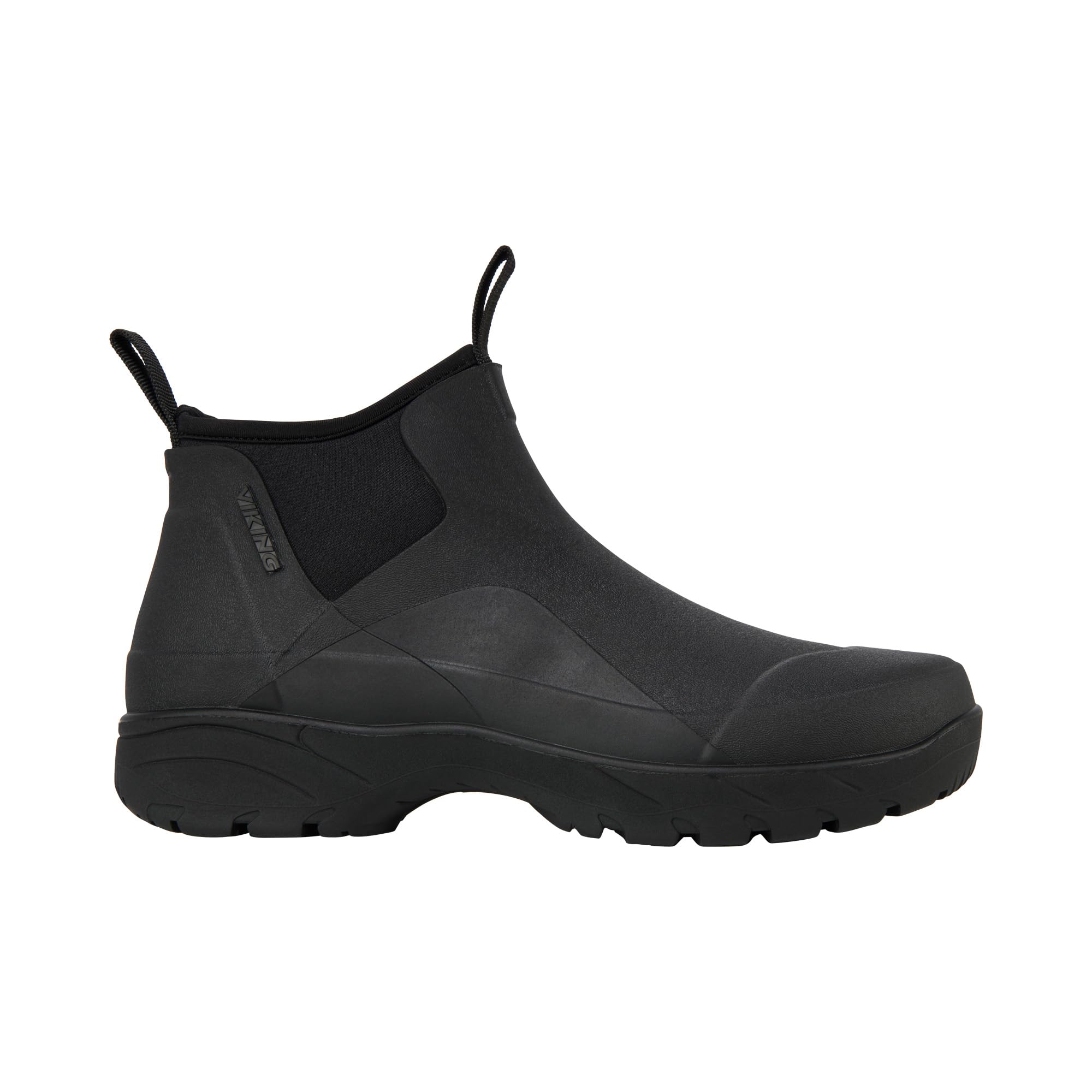 Viking Pl​o​t​ Ne​o​ Lo​w​ Rain Boot Men's, Black Red, 6.5 UK