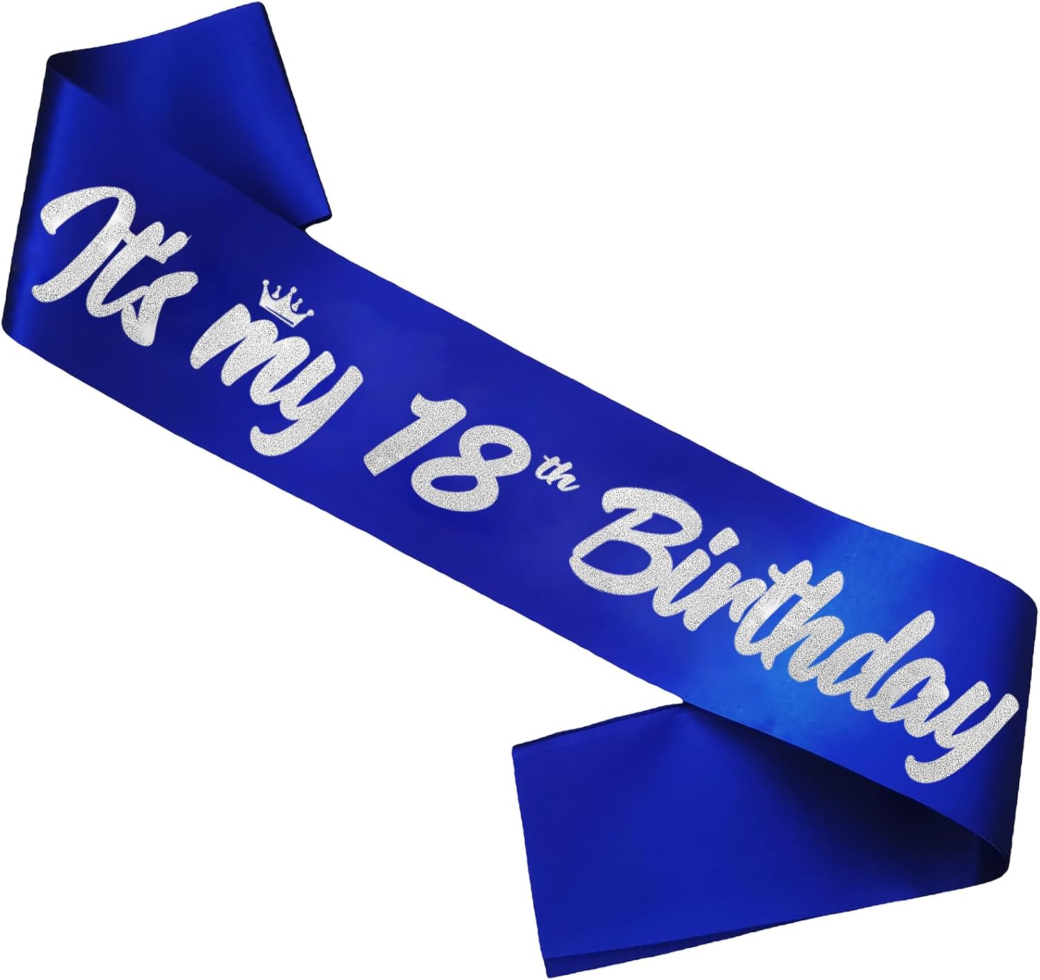 18th Birthday Sash，White with Glitter Pink Letters-18th Birthday Girl Sash,Funny Birthday Party Favors Supplies，Finall 18th Birthday Party Decorations