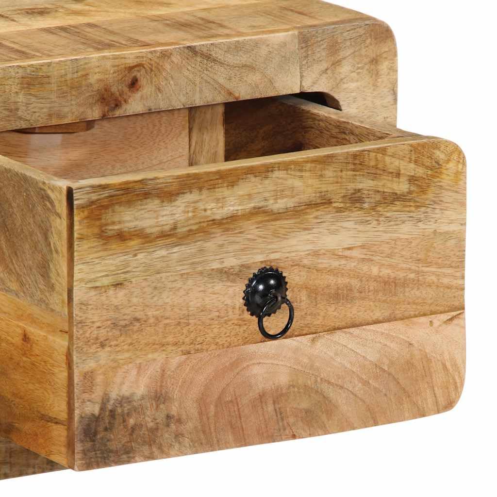 TV-Wandschrank 100x32x25 cm Massives Mangoholz | Wandmontage, Stauraum für Medien, Robustes Tropenholz, Pflegeleicht