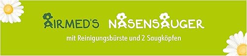 Miniatura 11 de Aspirador nasal Airmed's Vac para bebé. Probado clínicamente, seguro y suave. Succionador de nariz para bebé con 2 cabezales de succión y cepillo de