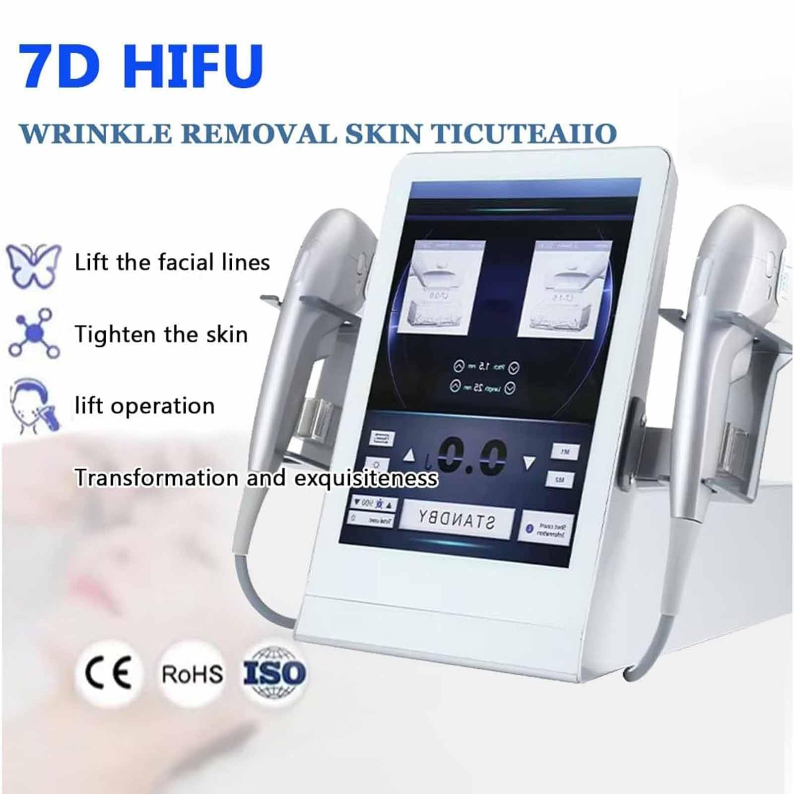 Macchinario Estetico Multifunzione HIFU Schermo HD 15",Rimozione Rughe,Lifting Facciale,Macchina Dimagrante,Trattamenti Viso Corpo in 30 Minuti Risultati Visibili Subito