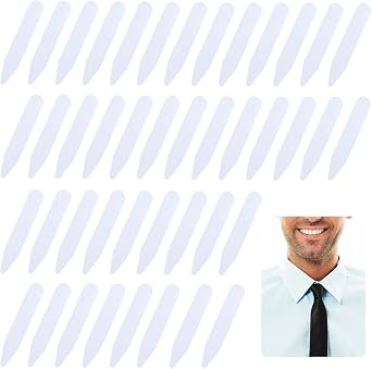 90PCS 2" Collar Stays for Mens Dress Shirts, Plastic Collar Stays, Shirt Collar Stays for Men, Dress Shirt Collar Inserts Tabs with Collar Stay Case for Dress Shirts