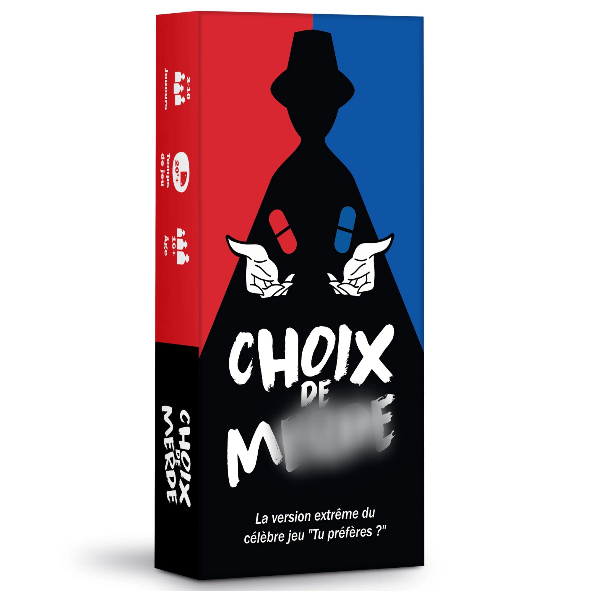 Oh Happy Games Choix de M*rde – Le “Tu Préfères” Version Extrême – Dilemmes Impossibles & Humour Noir – Jeu de Société Adulte – Soirées Entre Amis – Jeu d’Ambiance Cultissime | Des dilemmes absurdes et gênants à trancher entre potes – 300 cartes, parties