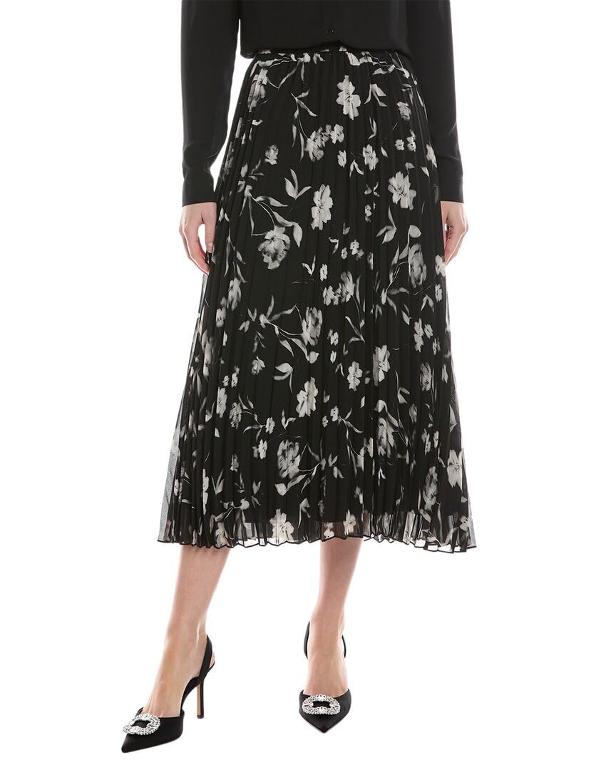 Anne Klein Womens Pull on Pleated Skirt