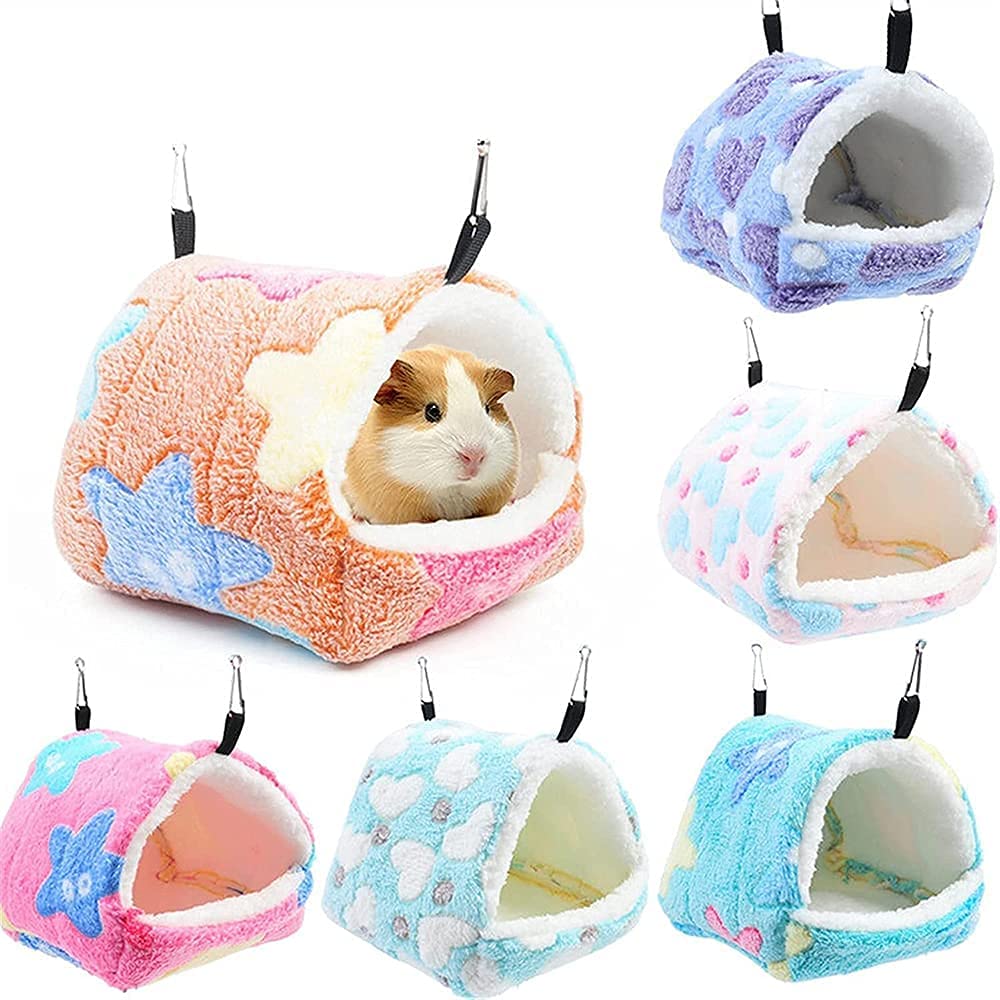 Nid Oiseau Cage Oiseau Perroquet Hamac Hamac Chaud Maison de Rongeur Fournitures de Hamster Petit nid d'animal Cage de Hamster hamac hamac Coton Rat Furet 915(Color:F;Size:22 * 20 * 17M)