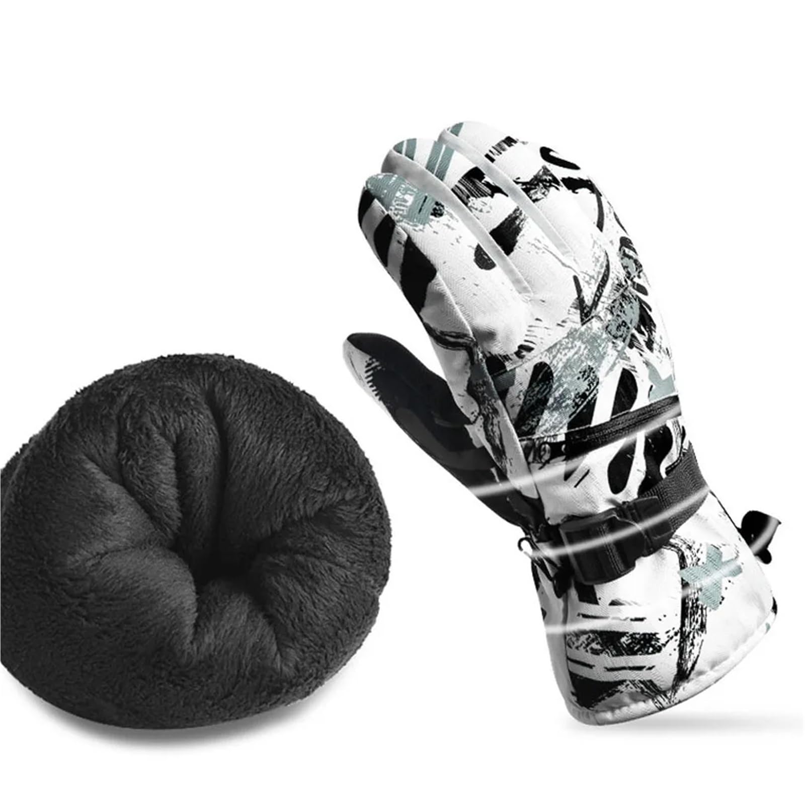 Guanti Da Neve Guanti da sci termici da uomo e da donna, in pile invernale, impermeabili, caldi, for bambini, snowboard, neve, touch screen a 3 dita, for lo sci
