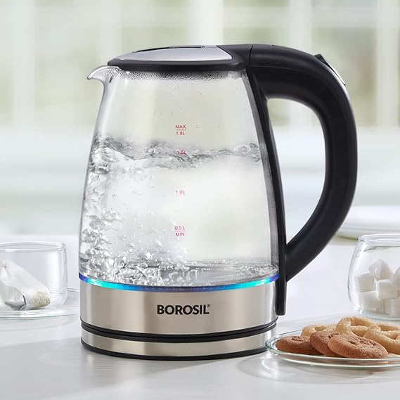 Borosil 1.8L 1500W Electric Glass Kettle