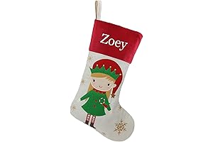 Personalized Christmas Stockings Embroidered Names for Girls