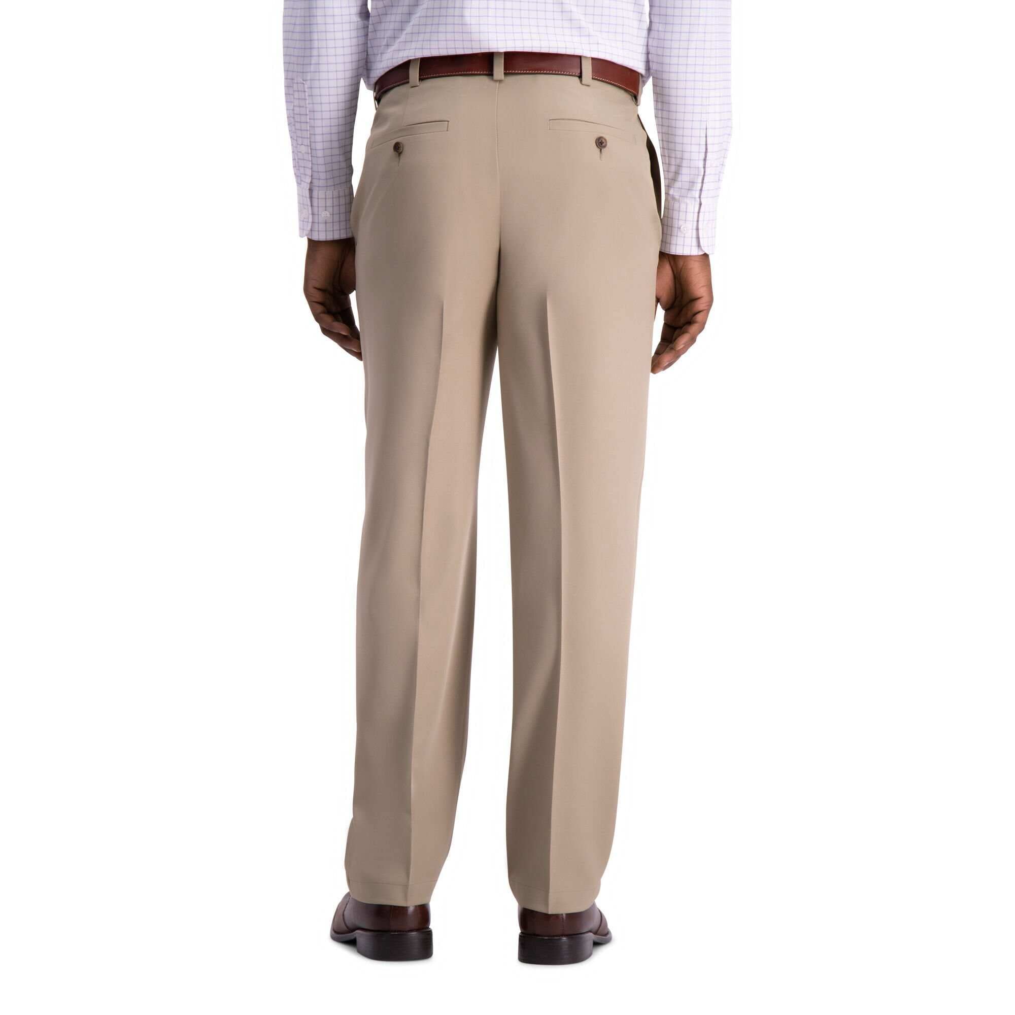 Haggar Cool 18 Pro Herren-Golfhose, gerade Passform, Flache Vorderseite, leger, Stretch, Golfhose