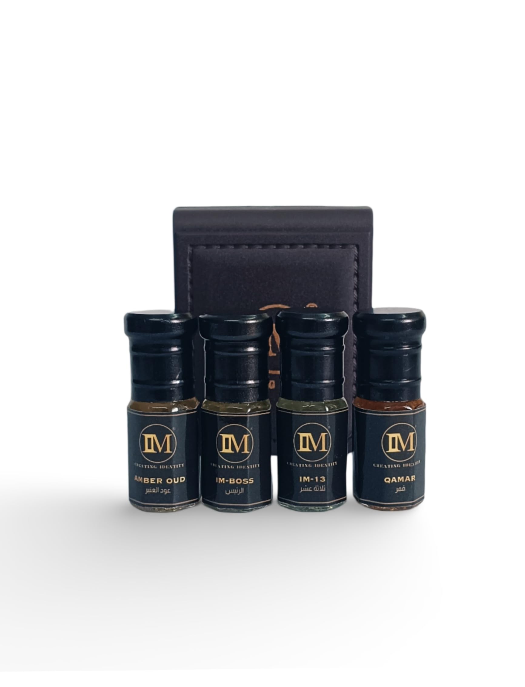 IM Attar Combo Pack of 4 - Agarwood, Floral, Fruity, Lemon - 12ml - Essential Oil