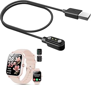SNHVXLFW USB Cable Compatible with Haulvean Smartwatch for Men and Women 1.85 Inches ‎G39 (1 Pack)
