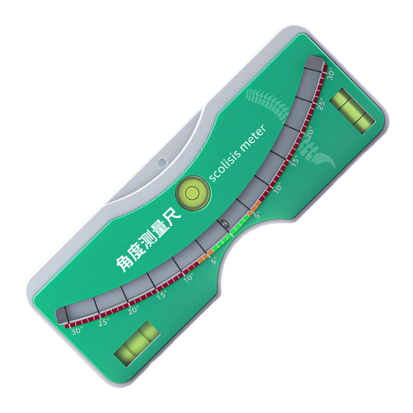 Professional Spinal Gauges Lightweight Construction Featuring Integrated Bubble Levels for Position Easy Carry Scoliosis Angles Measurer