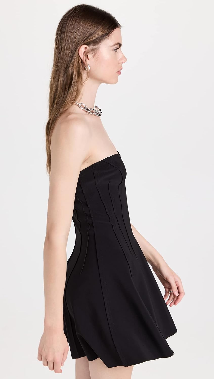 Norma Kamali Women's Strapless Grace Mini Dress
