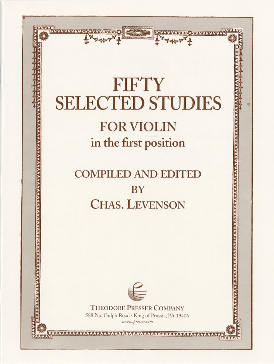 Fifty selected studies violon exercice technique partition cours musique apprentissage instrument