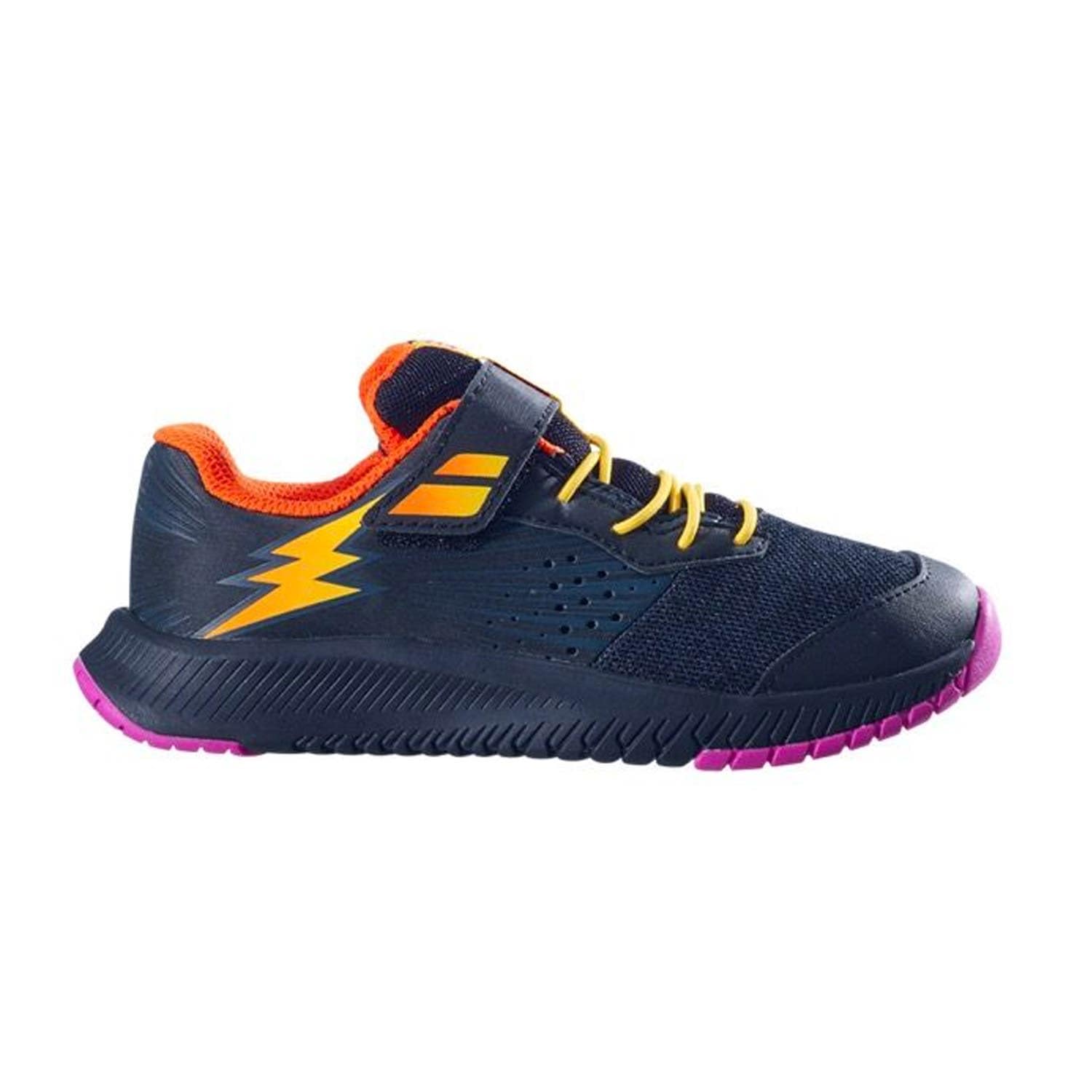 Babolat Enfants Pulsion AC Chaussures De Tennis Chaussures Toutes Surfaces Noir - Multicouleur