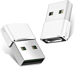 Basesailor USB to USB C Adapter for iPhone 17 Pro Max,17e 16 15 Charger | Type C Female to USBA Male Converter 2Pack for Apple Watch iWatch S11 10,AirPods Pro 4,iPad mini 7 Air,Samsung Galaxy S26 S25